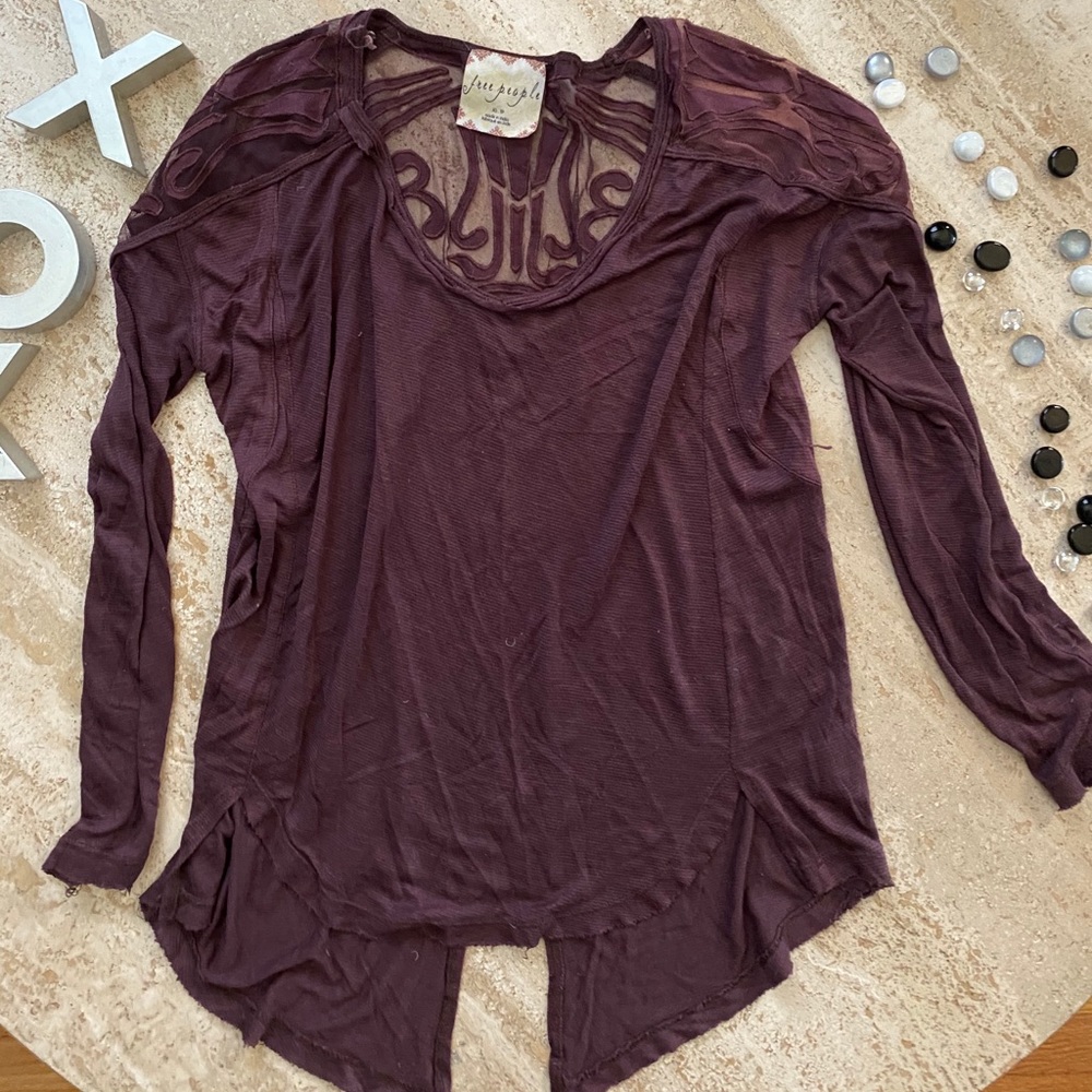 Free people long sleeve shirt